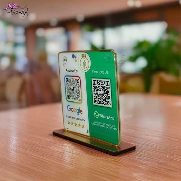 WhatsApp Google QR Review Stand - OSMLY