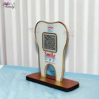 Tooth Shape UPI QR Stand - OSMLY