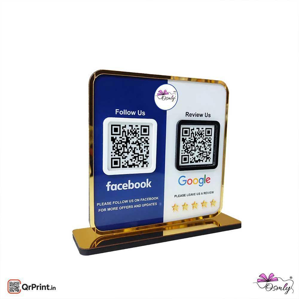 Facebook Google QR Review Stand - OSMLY