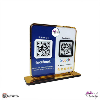 Facebook Google QR Review Stand - OSMLY