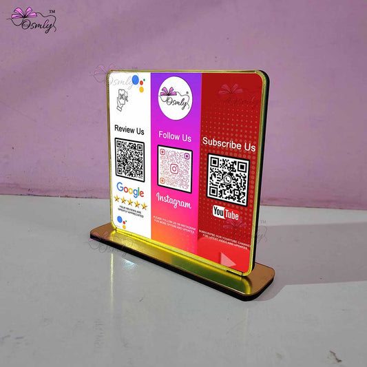 Customized Social QR Stand