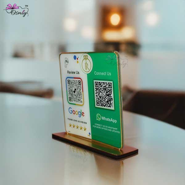 WhatsApp Google QR Review Stand - OSMLY