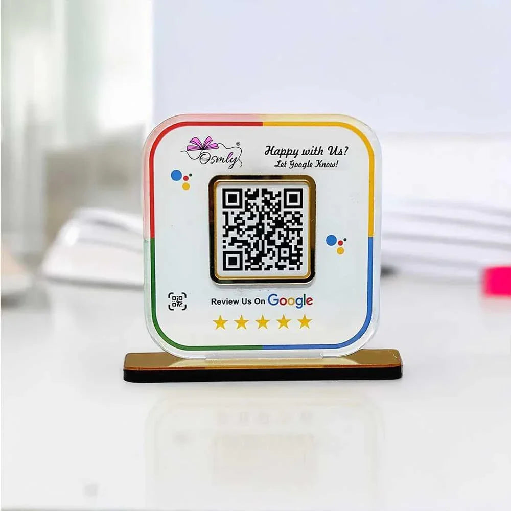 Stylish Google Review QR Stand - OSMLY