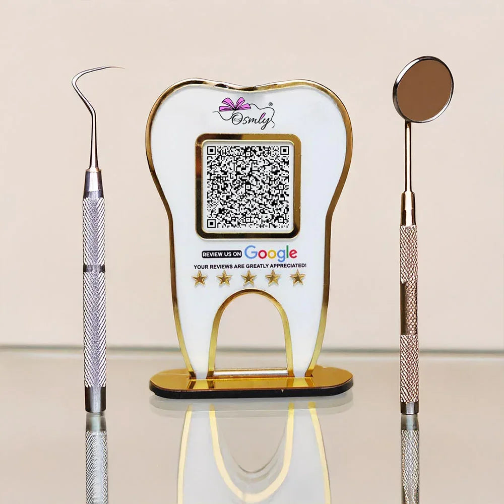 Tooth Shape Dentist QR Stand - OSMLY
