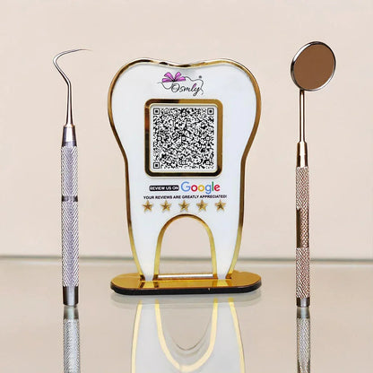 Tooth Shape Dentist QR Stand - OSMLY