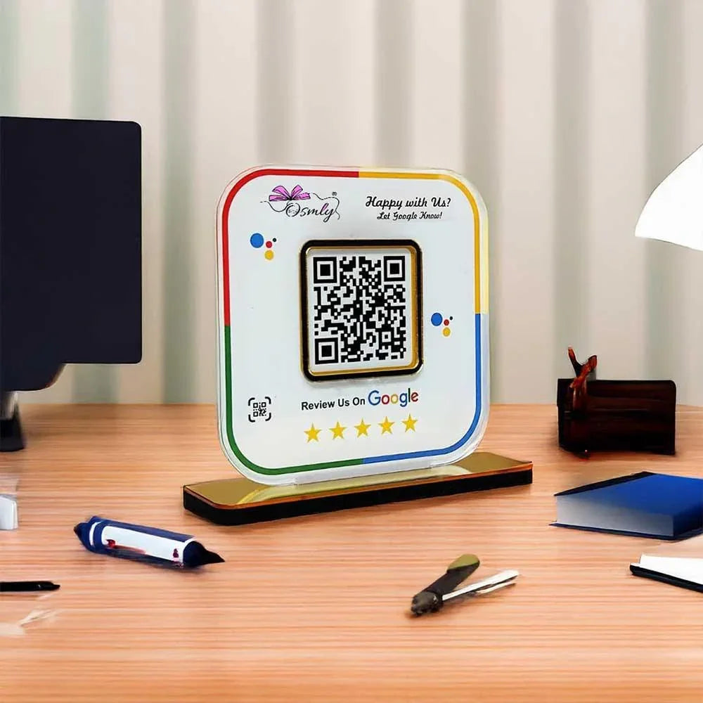 Stylish Google Review QR Stand - OSMLY