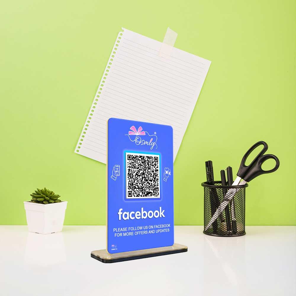 personalized_NFC_Enabled_Facebook_QR_Stand - OSMLY