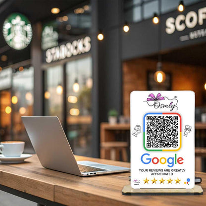personalized_NFC_Google_Review_QR_Stand - OSMLY