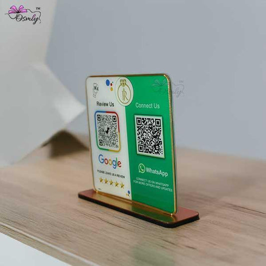 WhatsApp Google QR Review Stand - OSMLY