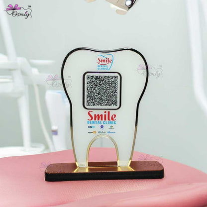 Tooth Shape UPI QR Stand - OSMLY