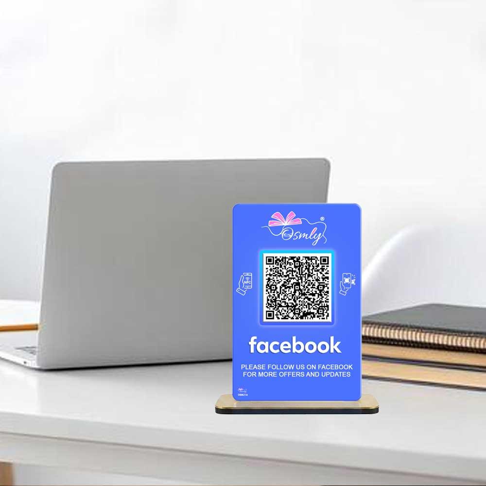 uv_print_NFC_Enabled_Facebook_QR_Stand - OSMLY