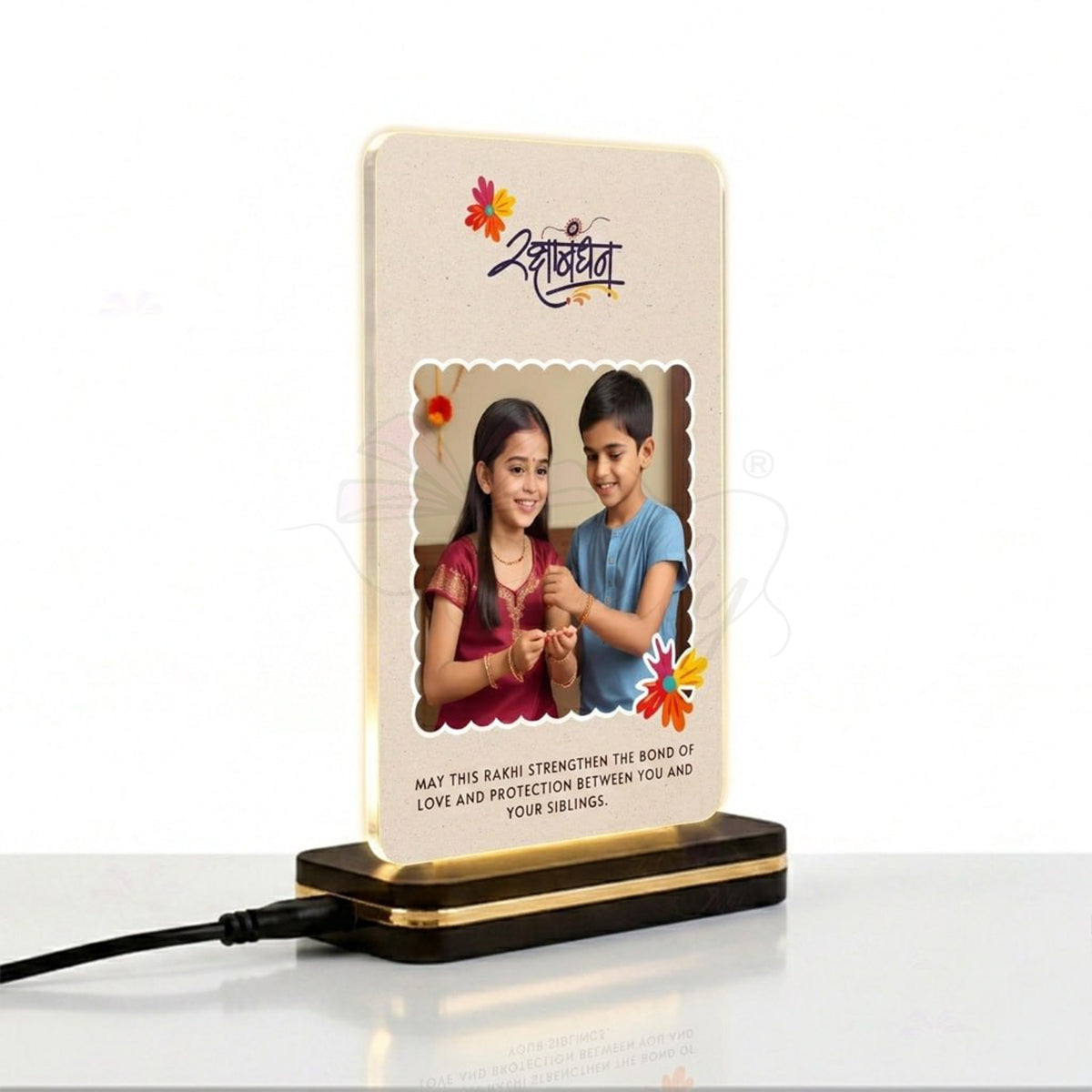 Customized LED Rakhi Plaque